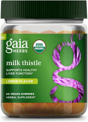 Gaia Herbs Milk Thistle Gummies bottle front view