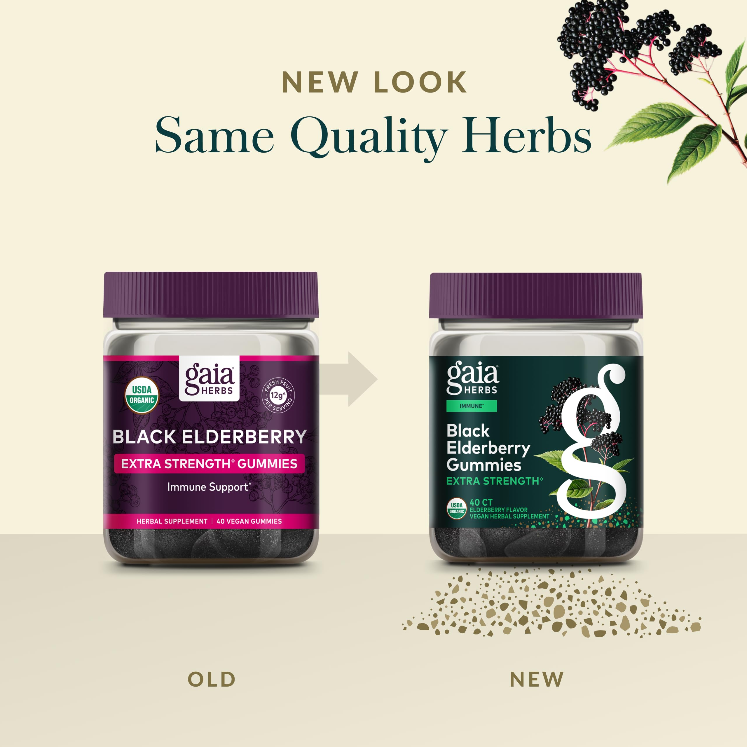 No artificial flavors or sweeteners in elderberry gummies