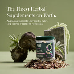 Ashwagandha, Passionflower, and Reishi ingredients illustration
