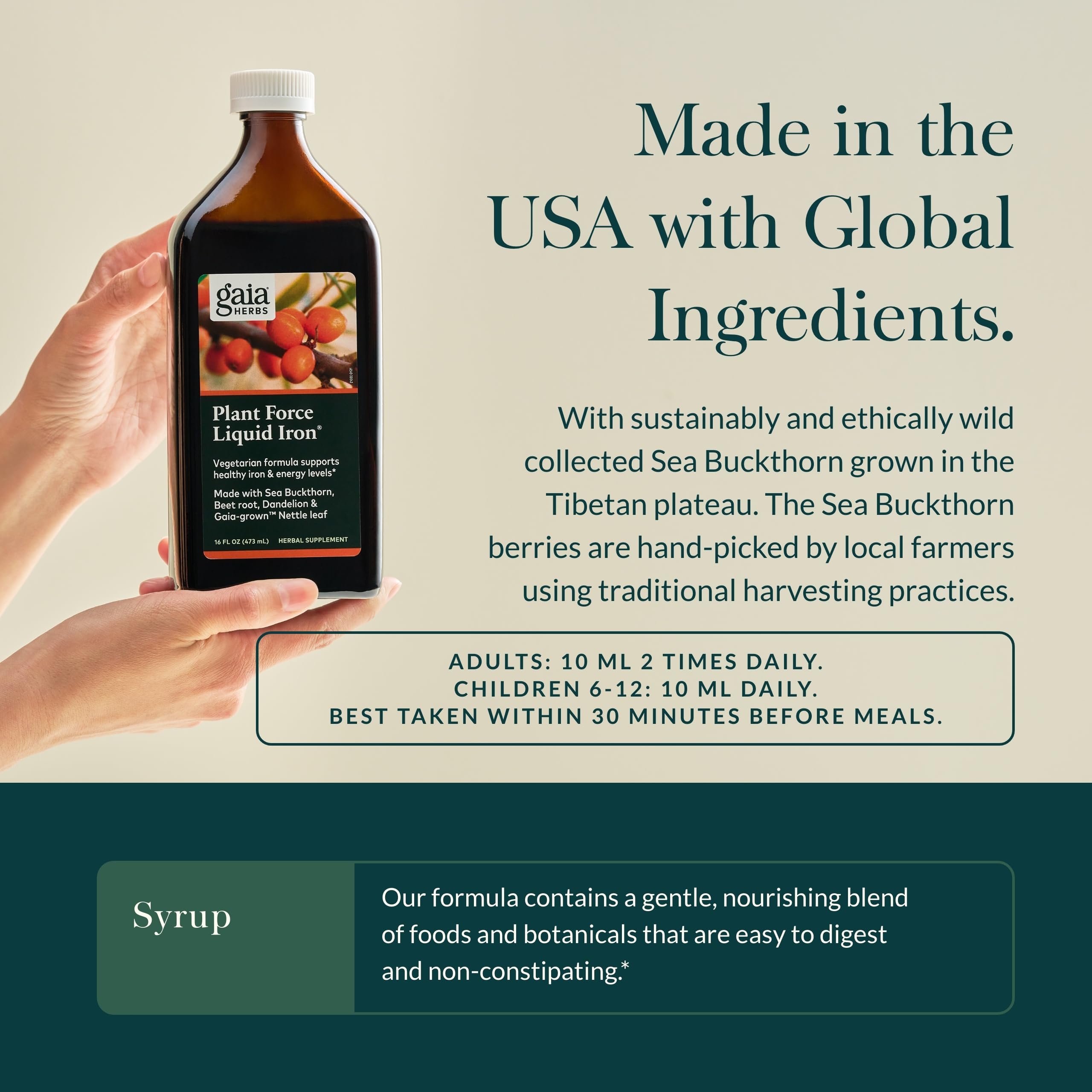 Serving size illustration for Plant Force Liquid Iron