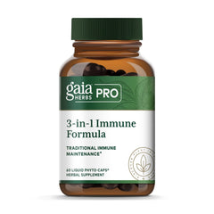 Gaia Herbs PRO 3-in-1 Immune Formula bottle on a clean background
