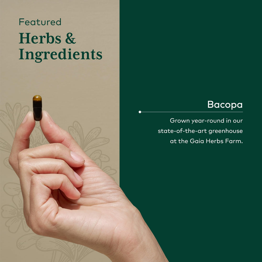 Bacopa monnieri extract ingredients label