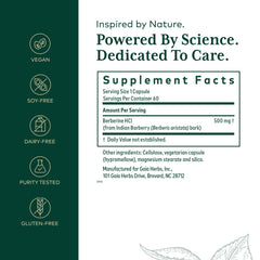 GAIA Herbs PRO Berberine Metabolic capsules for convenient daily use