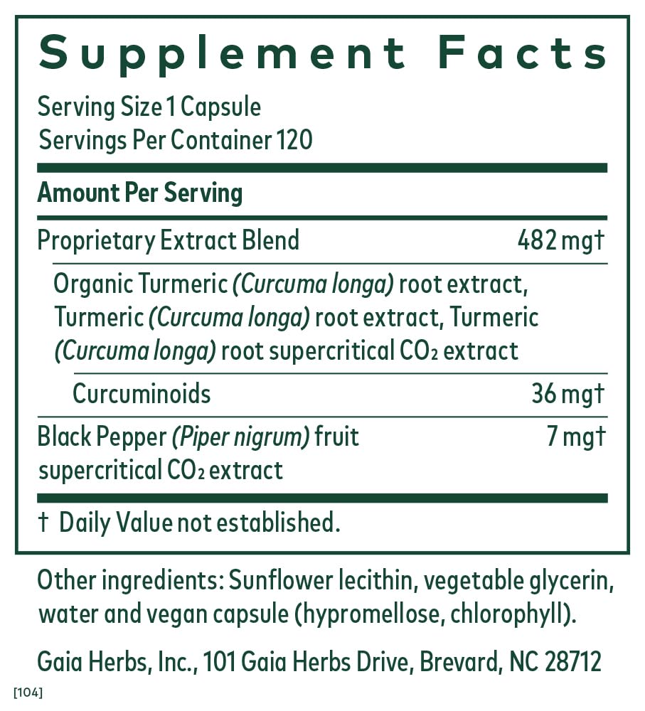 Gaia Herbs PRO Curcuma Supreme capsules