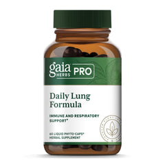 GAIA Herbs PRO Daily Lung Formula bottle with 60 liquid phyto-caps