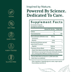 Adaptogen and nervine support ingredients for Daytime HPA