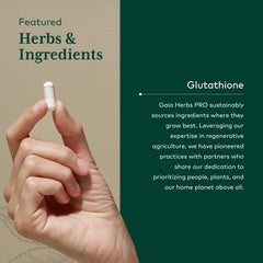 GAIA Herbs PRO Glutathione 500 supplement facts panel