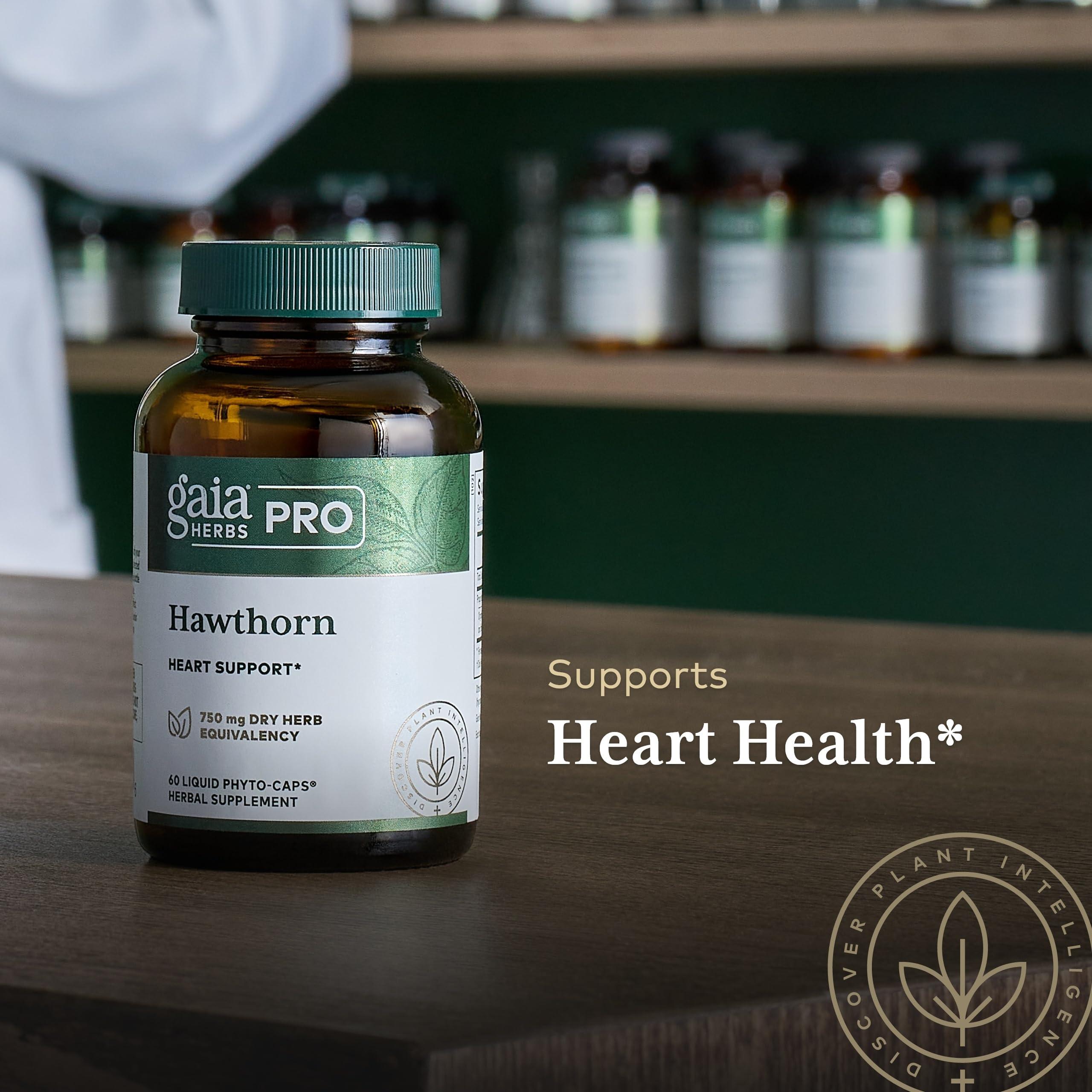 GAIA Herbs PRO Hawthorn ingredients and formulation label