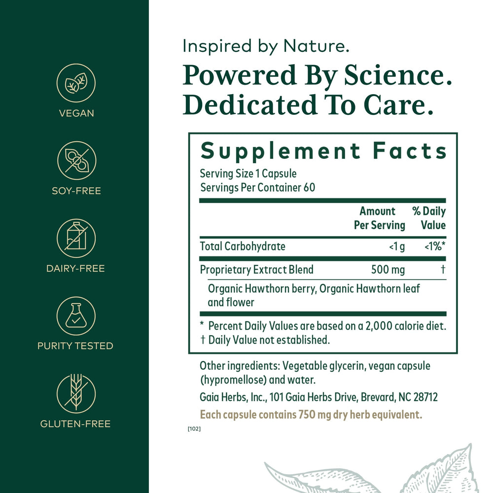 GAIA Herbs PRO Hawthorn packshot with label