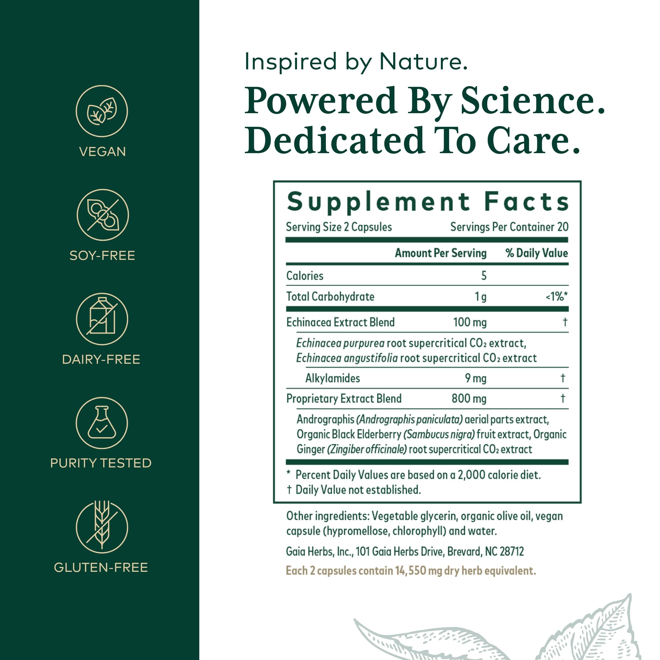 Gaia Herbs Pro Immune Activator bottle angled view