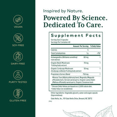 Close-up of Gaia Herbs Pro Nighttime HPA label