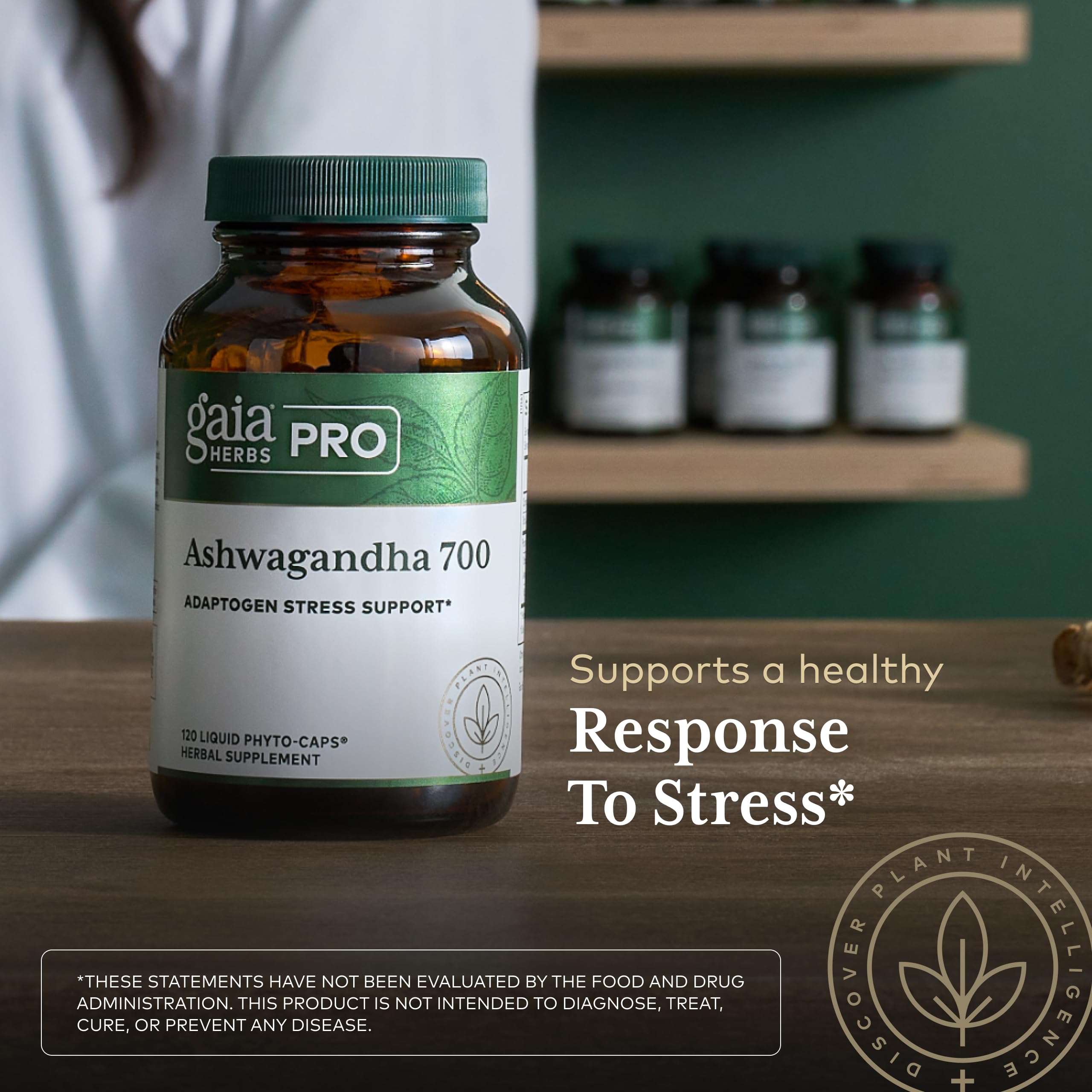 Gaia Herbs PRO quality-tested lab process ensures purity from batch to bottle.