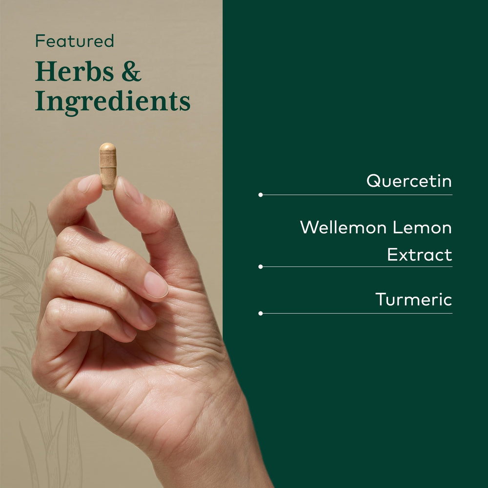 Gaia Herbs PRO Quercetin Synergy 500 capsules bottle, 100 capsules