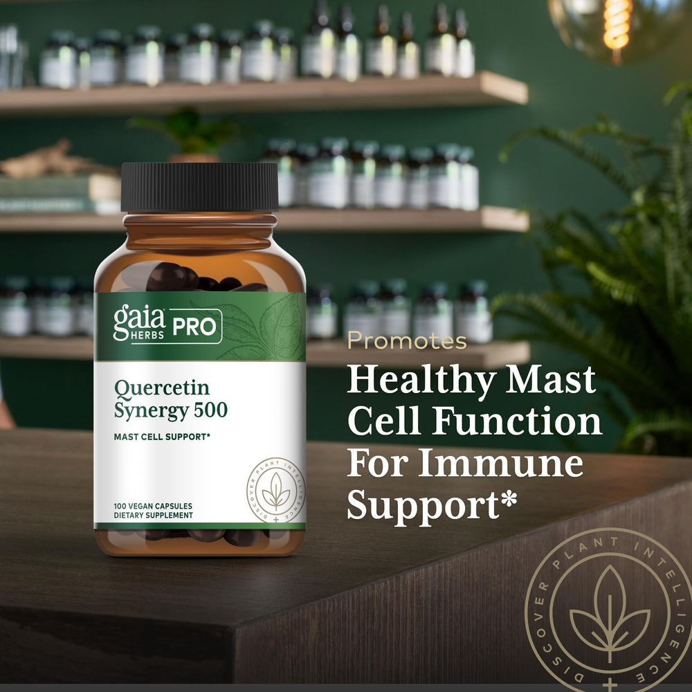Gaia Herbs PRO Quercetin Synergy 500 packaging contents