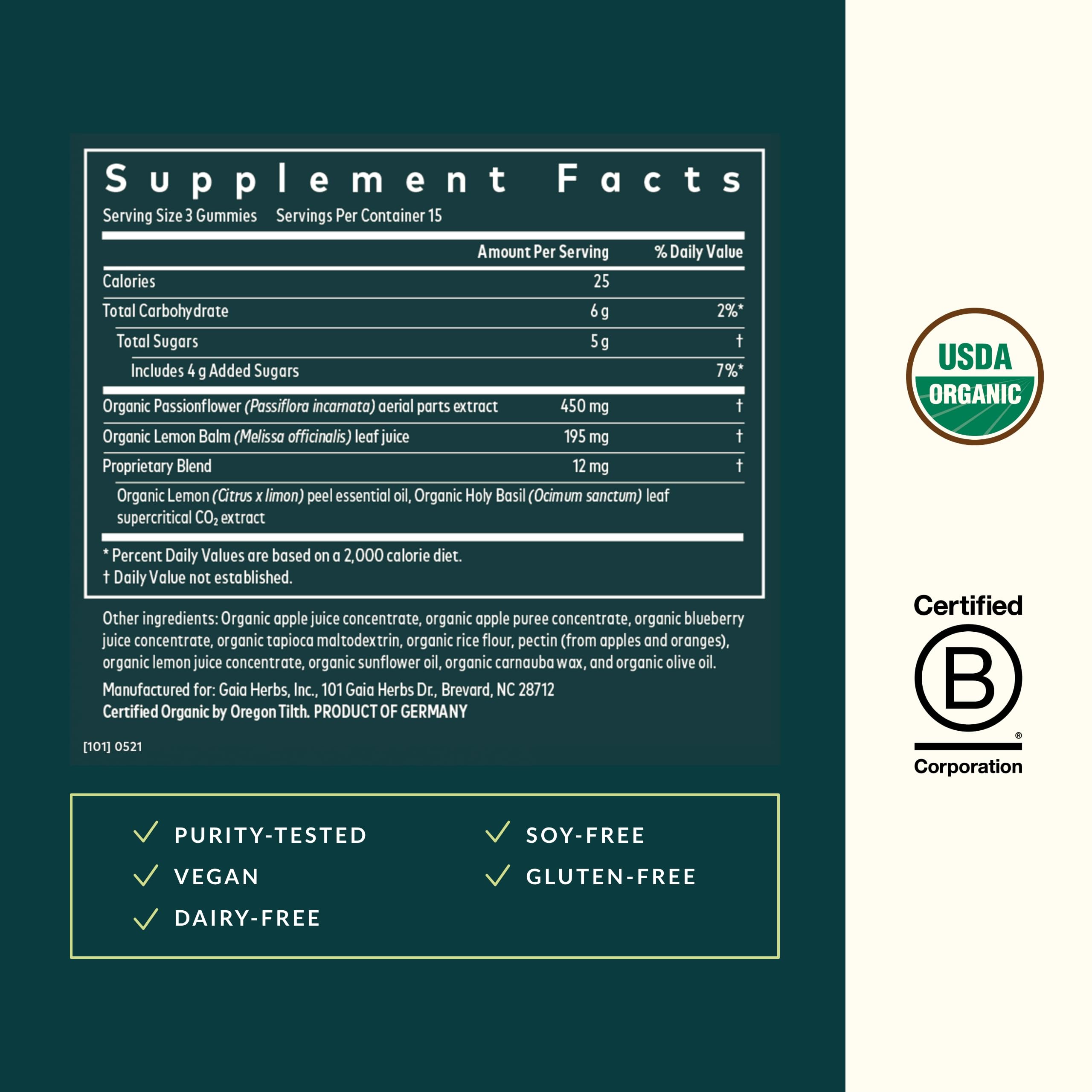 Lemon juice concentrate highlighted as an ingredient