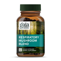 Gaia Herbs Respiratory Mushroom Blend bottle front