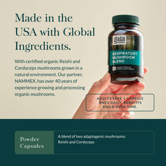 Ingredients include Reishi and Cordyceps mushrooms