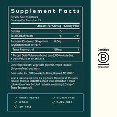Japanese Knotweed plant associated with resveratrol supplement