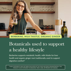 Label showing Silactive Milk Thistle Extract in Gaia Herbs blend for liver function support.