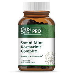 Gaia Herbs Somni-Mint Rosmarinic Complex packshot with 60 capsules