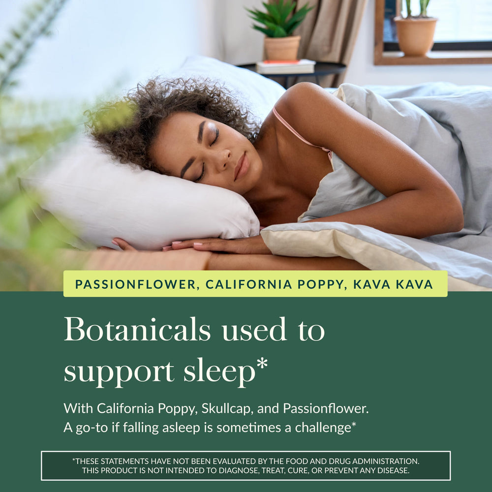 Vegan and gluten-free claim on Sound Sleep packaging