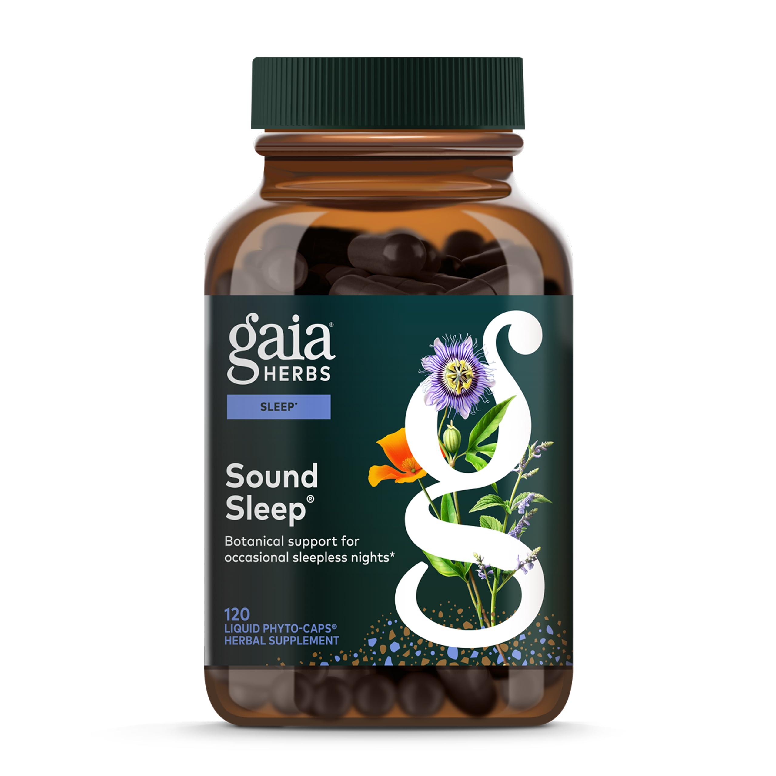 Gaia Herbs Sound Sleep bottle and packaging