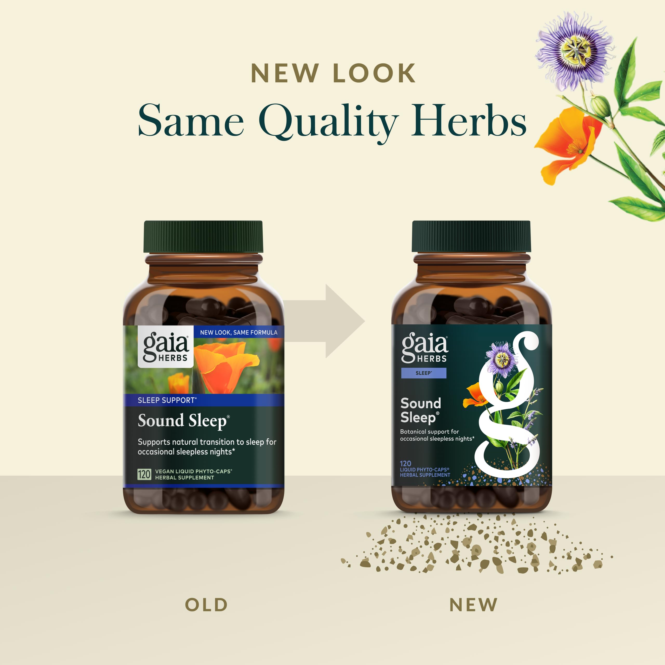 Vegan Gaia Herbs Sound Sleep label
