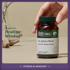 Supplement facts panel for Gaia Herbs St. John's Wort