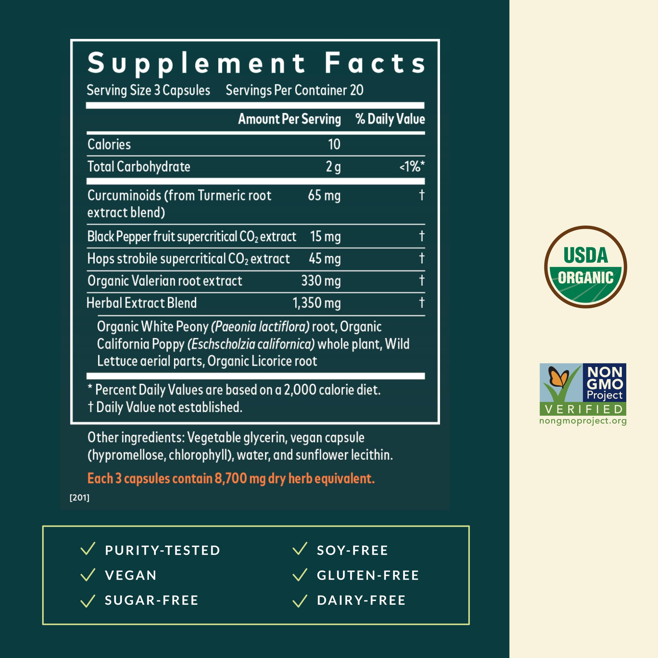 Gaia Herbs turmeric root ingredient close-up highlighting curcuminoids