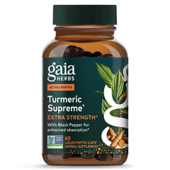 Gaia Herbs front packaging showing bottle and branding for easy identification