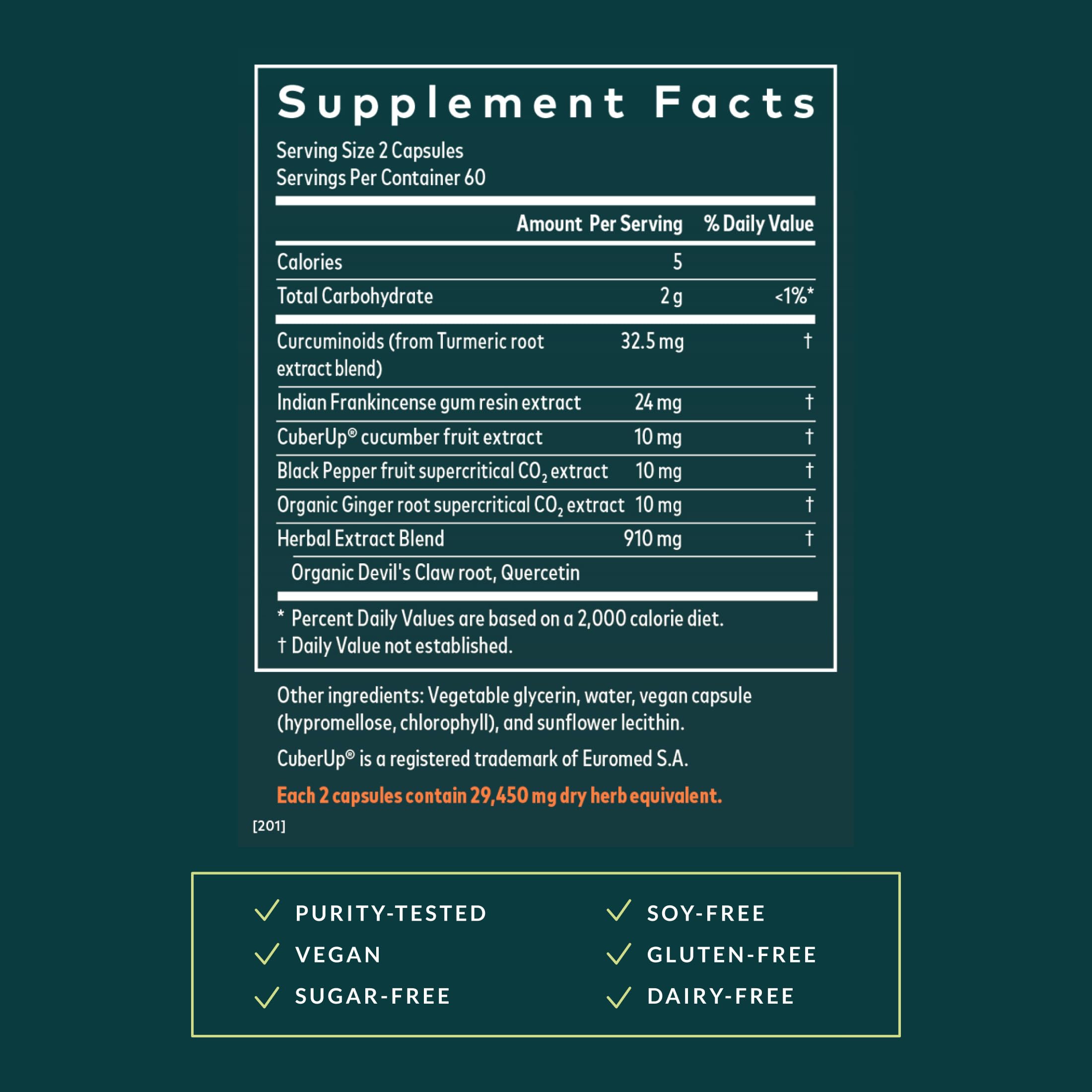 Gaia Herbs Turmeric Supreme Joint Health capsules close-up for daily use
