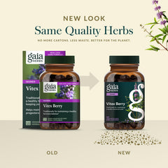 Gaia Herbs Vitex Berry phyto-capsules provide vegan-friendly supplement options.