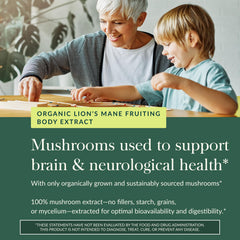Dried Lion's Mane mushroom used in Gaia Herbs product