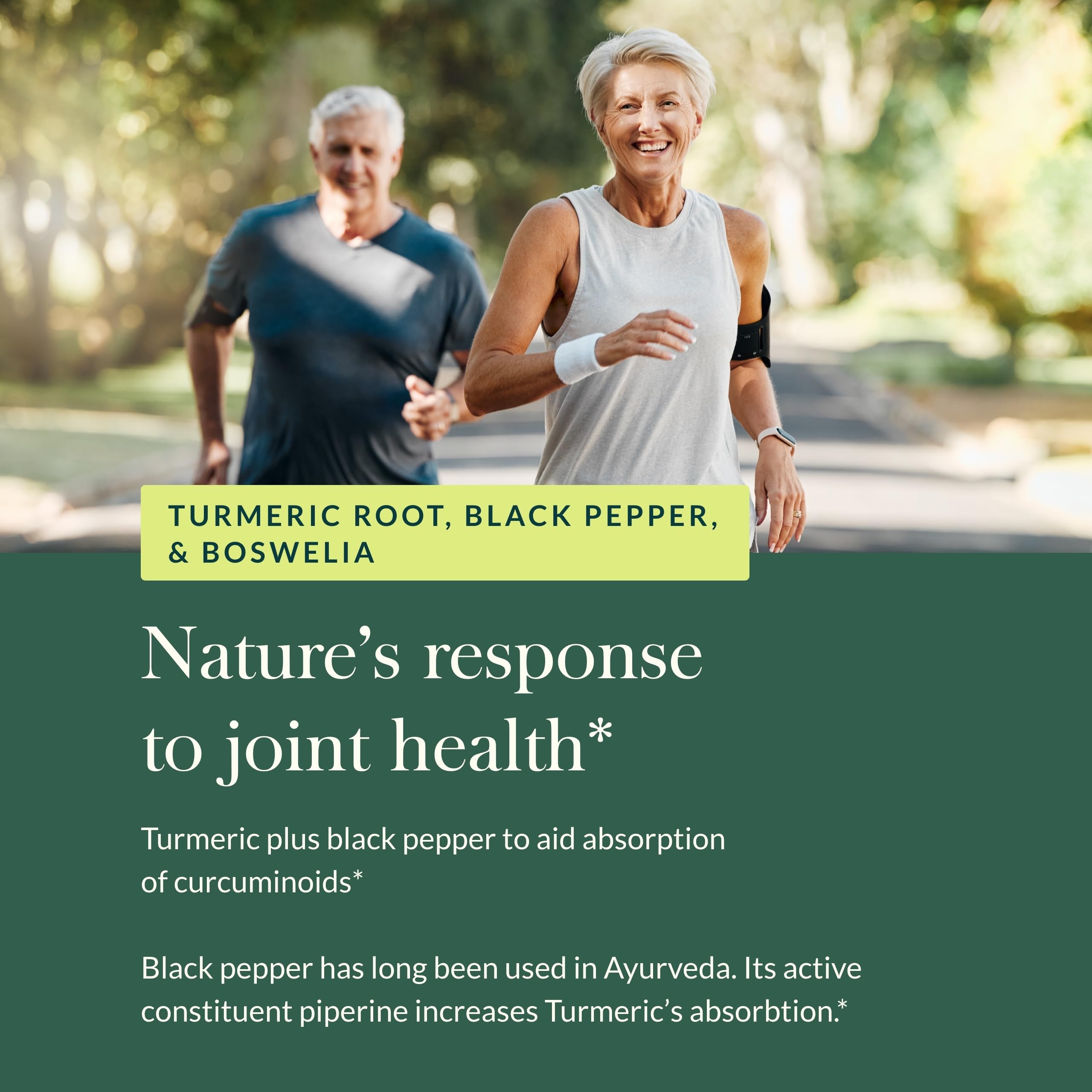 Boswellia and black pepper visual for joint support
