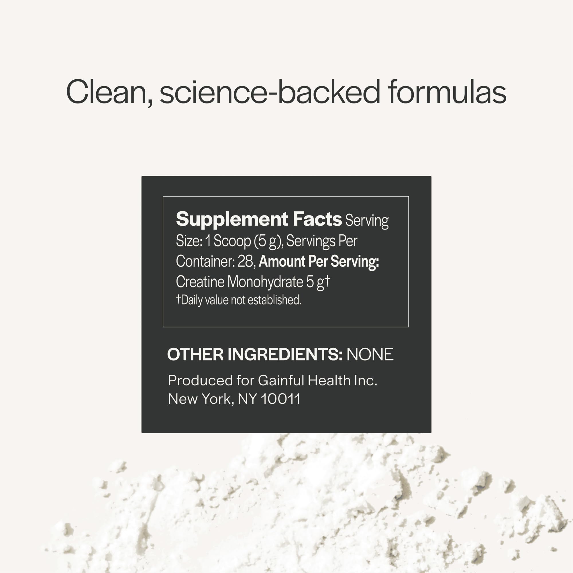 Unflavored Creatine Monohydrate powder being mixed into a beverage