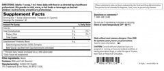 Serving information for 30 servings per container