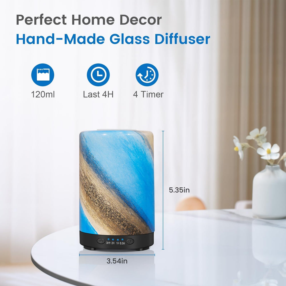 Galaxy Mist 120ml glass diffuser - side view