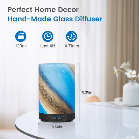 Galaxy Mist 120ml glass diffuser - side view