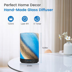 Galaxy Mist 120ml glass diffuser - side view