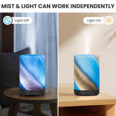 Galaxy Mist diffuser illuminated with 7-color LED lights