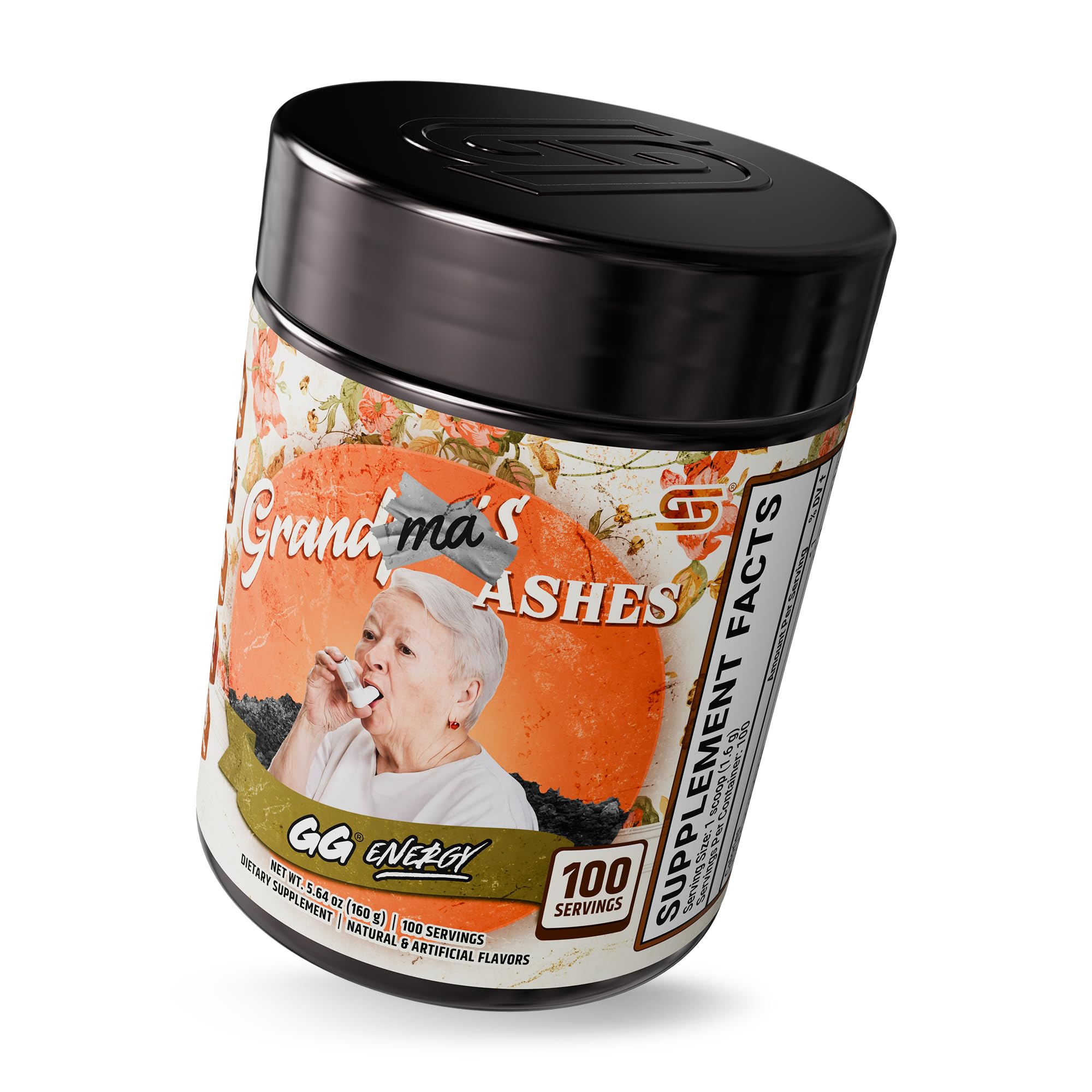 Gamer Supps GG Energy 100 servings tub showcases long-lasting value.
