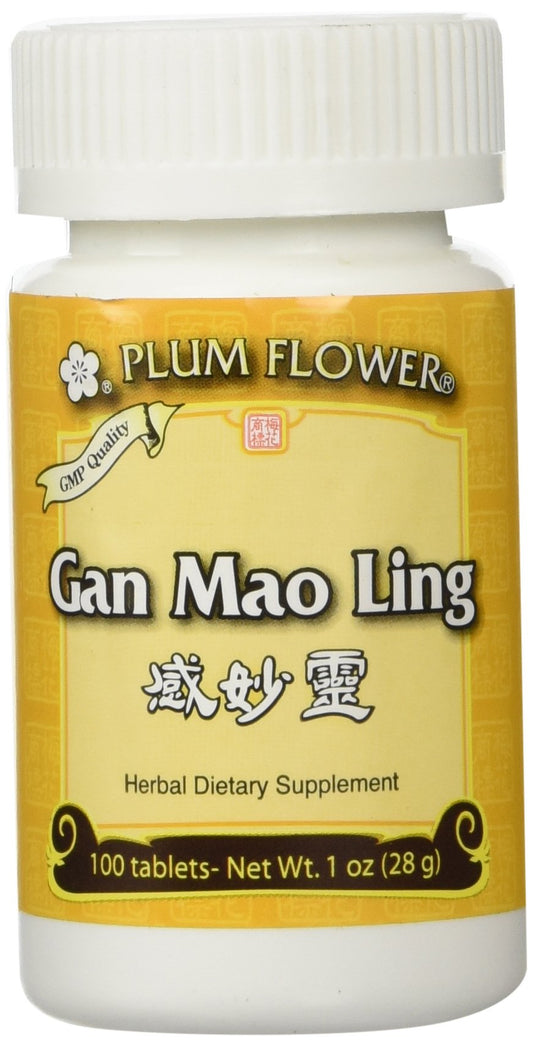 Gan Mao Ling 100 ct Plum Flower bottle front view