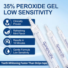 Whitening gel tubes for 30 treatments, approx. 1 ml each
