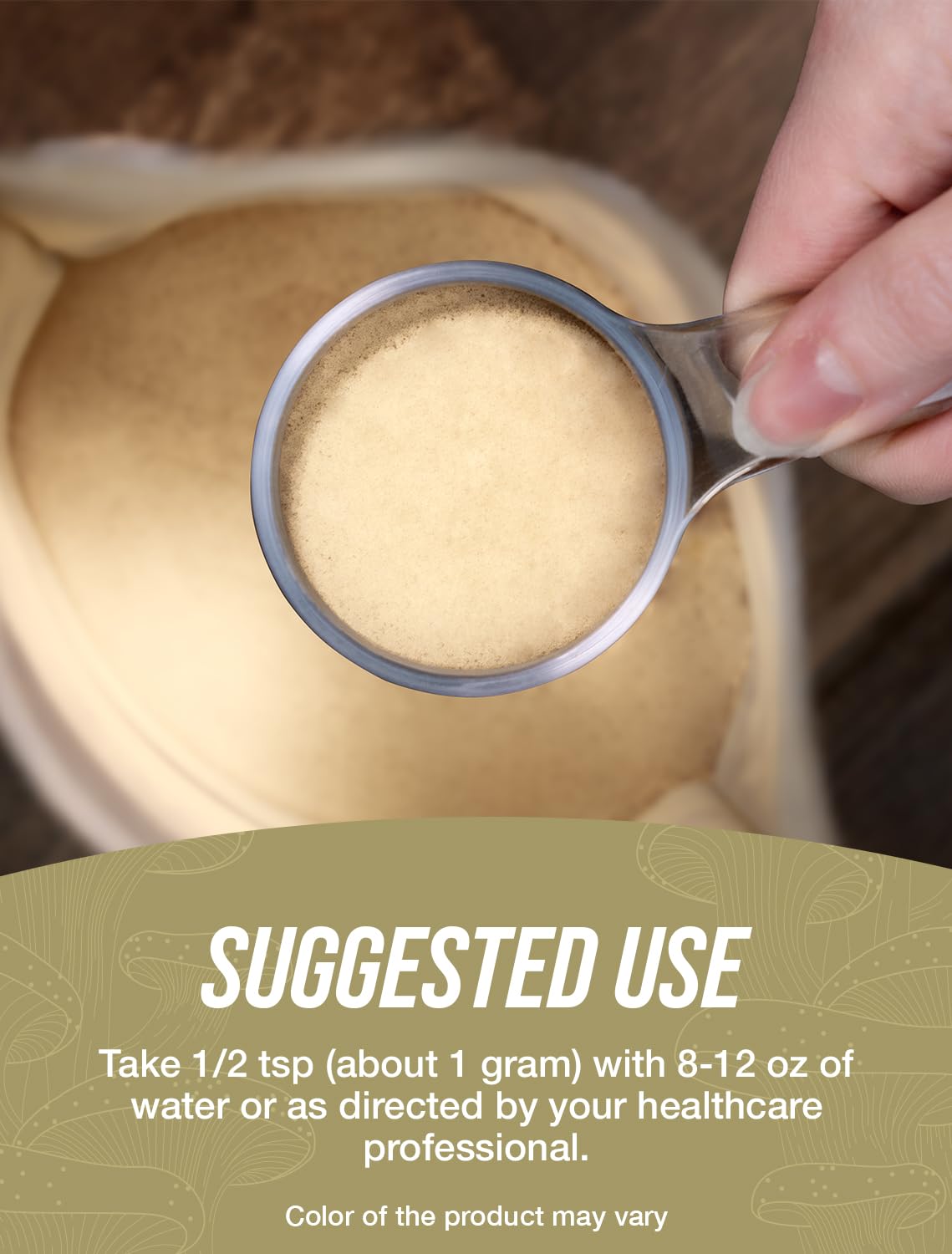 Ganoderma lucidum extract powder 1g serving, 250g container