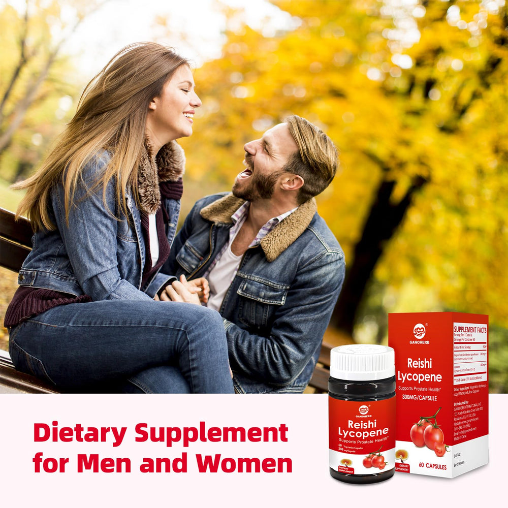 Product packaging of GANOHERB Lycopene Supplement for Men