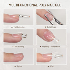 GAOY 60 g crystal poly gel packaging, ready for about 30 sets.