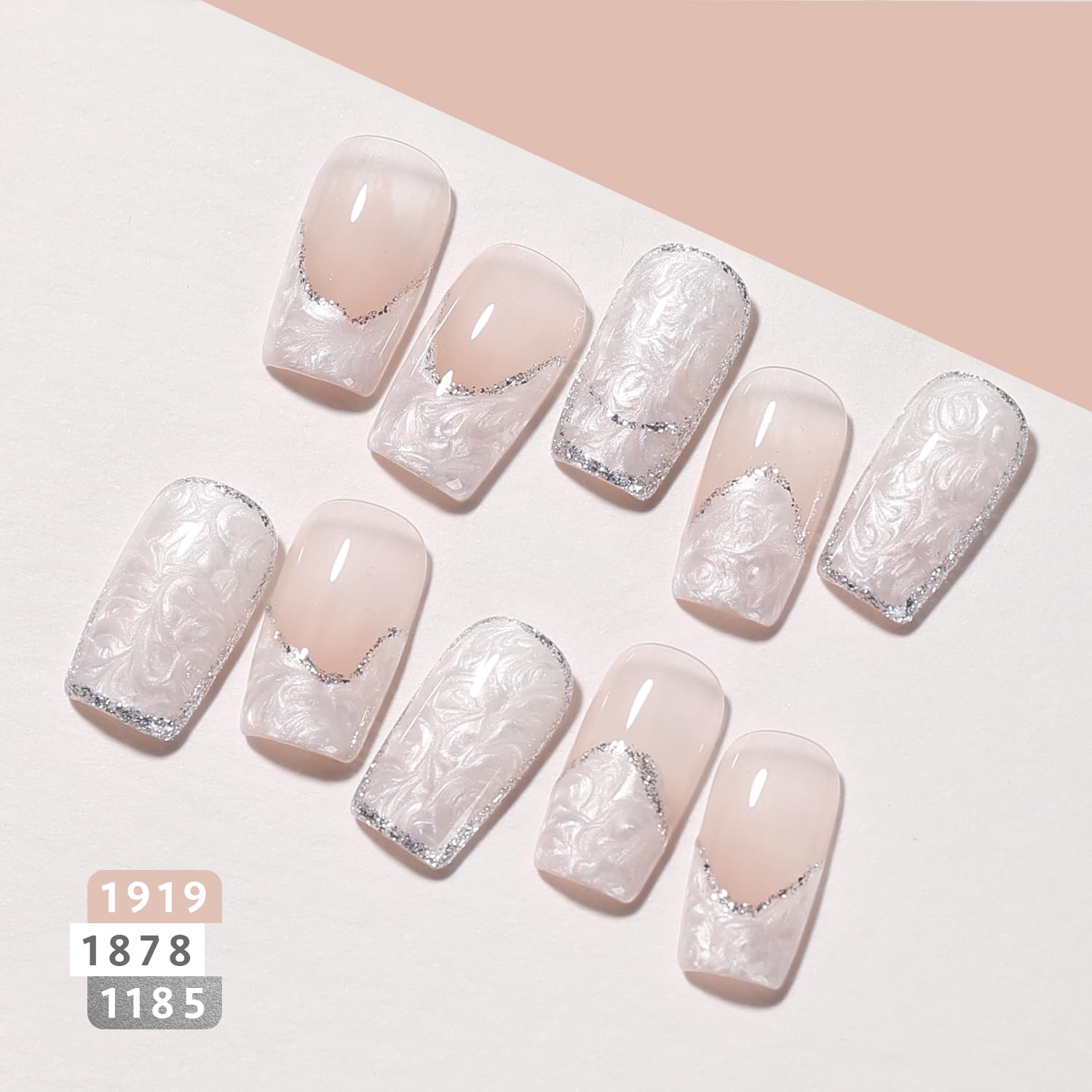GAOY Baroque Pearl ivory gel polish for elegant pearl-like finish.
