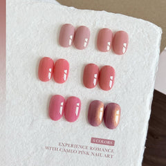 GAOY Cameo Pink top coat delivering a glossy, smooth finish.