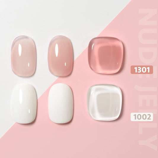 GAOY French Manicure Kit nude gel polish for a natural French base look.