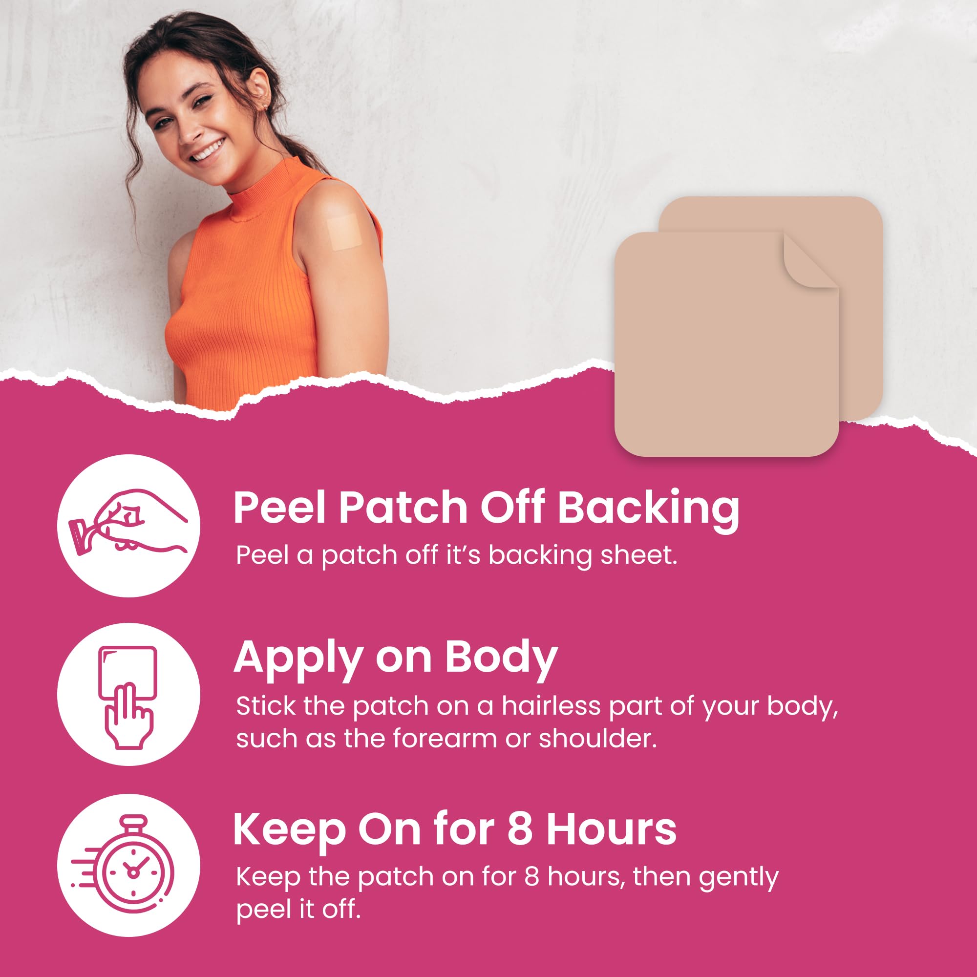 Patch packaging and 60-count label